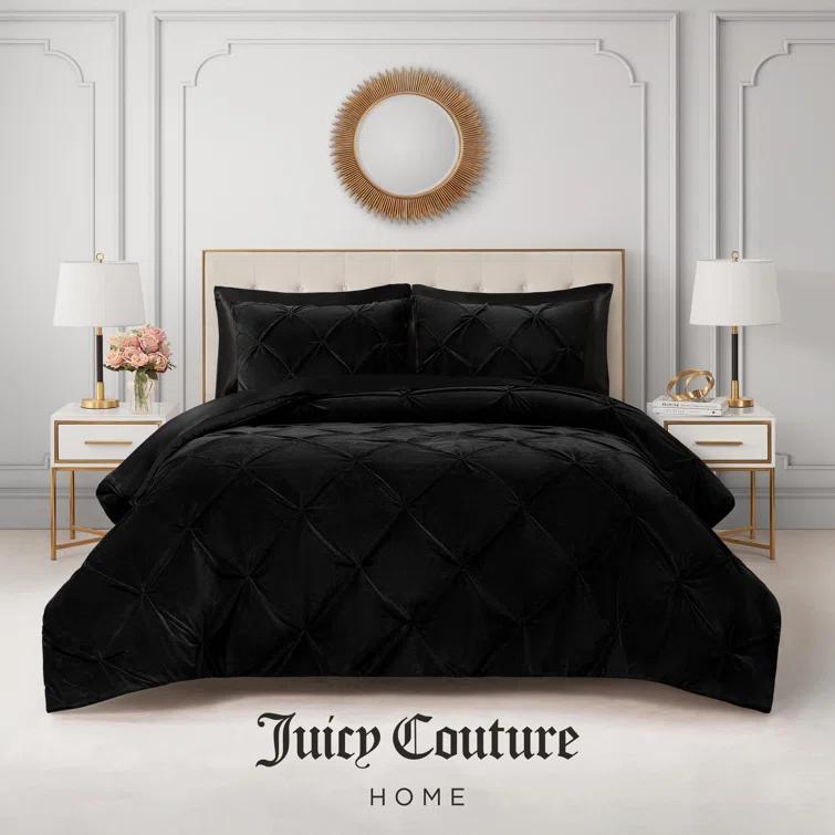Juicy Couture Kiss Pleat Plush Micromink Comforter Sets & Reviews | Wayfair