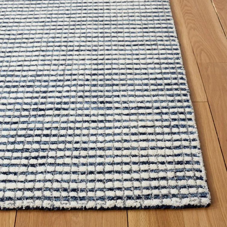 Latitude Run® Abstract Hand Tufted Wool Striped Rug