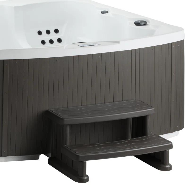 Lifesmart Spas and Saunas Lifesmart Spa Step for Square and Round Hot Tubs
