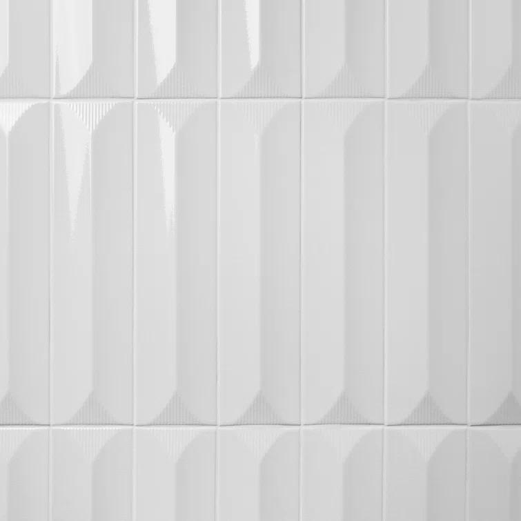 Radiant Inflex 4.43'' W x 17.62'' L Crackled Ceramic Subway Wall Tile (6.53 Sq. Ft. / Case)