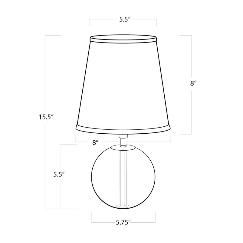 Regina Andrew Crystal Mini Sphere Lamp