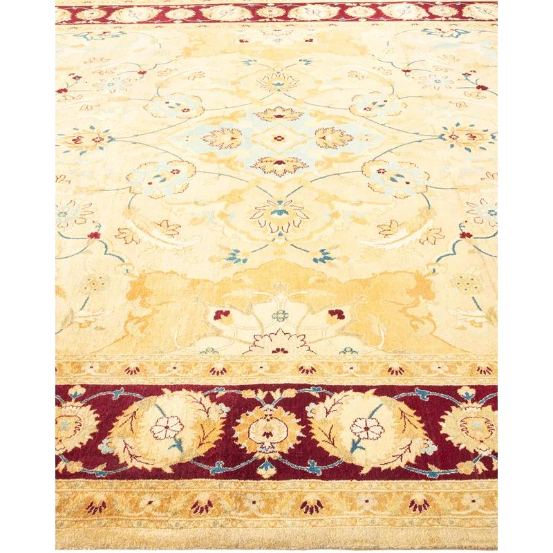 Solo Rugs Classic One-of-a-Kind Hand-Knotted New Age 8'1" x 10'7" Wool Area Rug in Beige/Ivory/Rust | Perigold