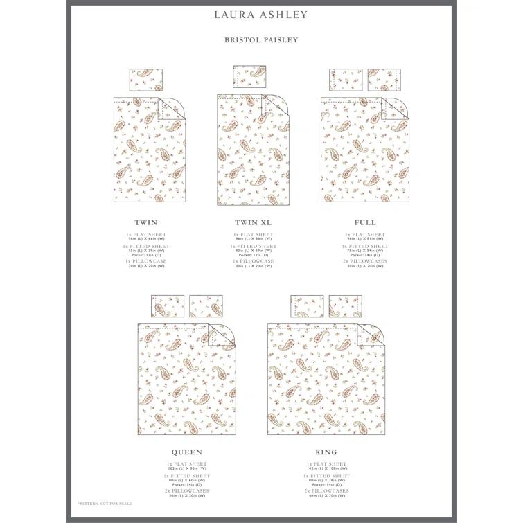 Laura Ashley Laura Ashley Sateen Cotton Printed Sheet Sets