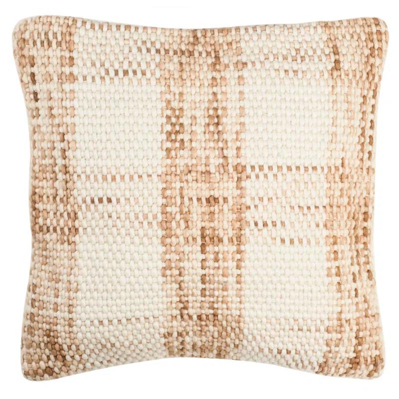 Safavieh Plaid Wool Throw Pillow