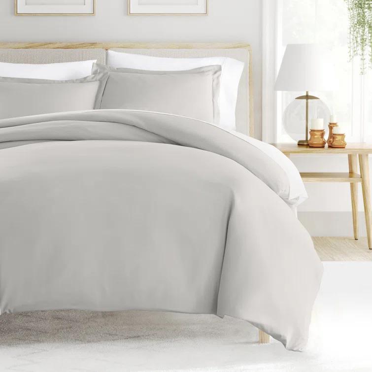 IEnjoy Home Super Soft Double Brushed Duvet Cover Set