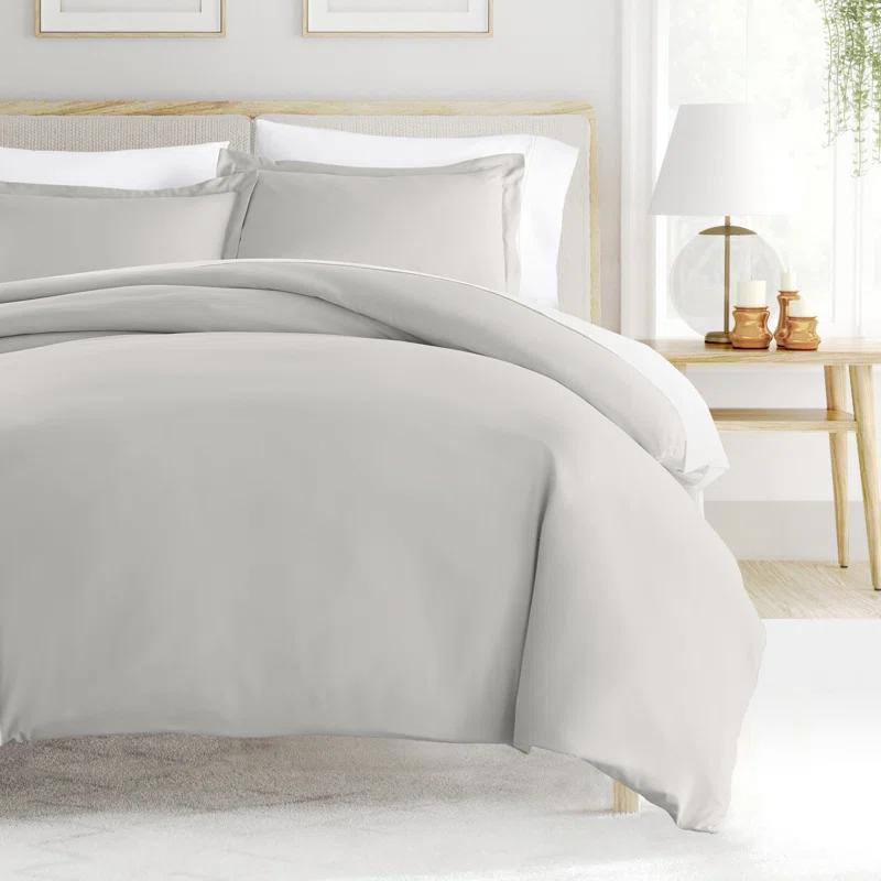 IEnjoy Home Super Soft Double Brushed Duvet Cover Set