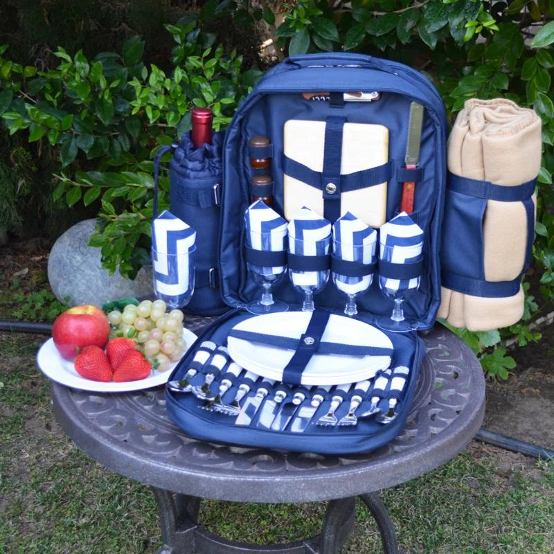 Picnic at Ascot Polyester Picnic Backpack