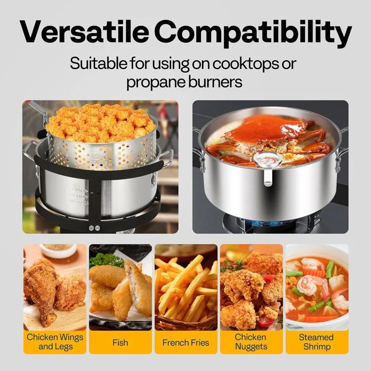 VIVOHOME Specstar Single Burner Liquid Propane Deep Fryer | Wayfair