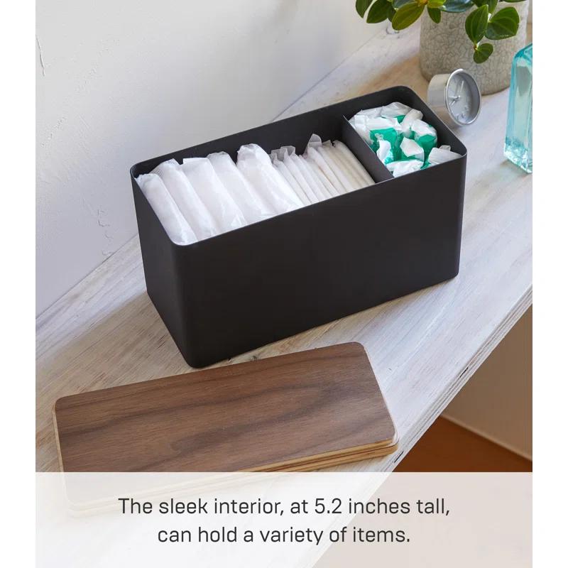 Yamazaki Home Rin Yamazaki Home Countertop Organizer Bathroom Kitchen Toiletries Holder, Sliding Divider
