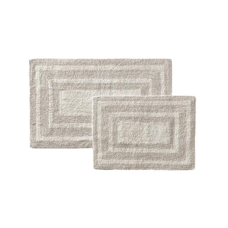 Eddie Bauer Bath Tufted Logan Cotton 2 Piece Bath Rug Set