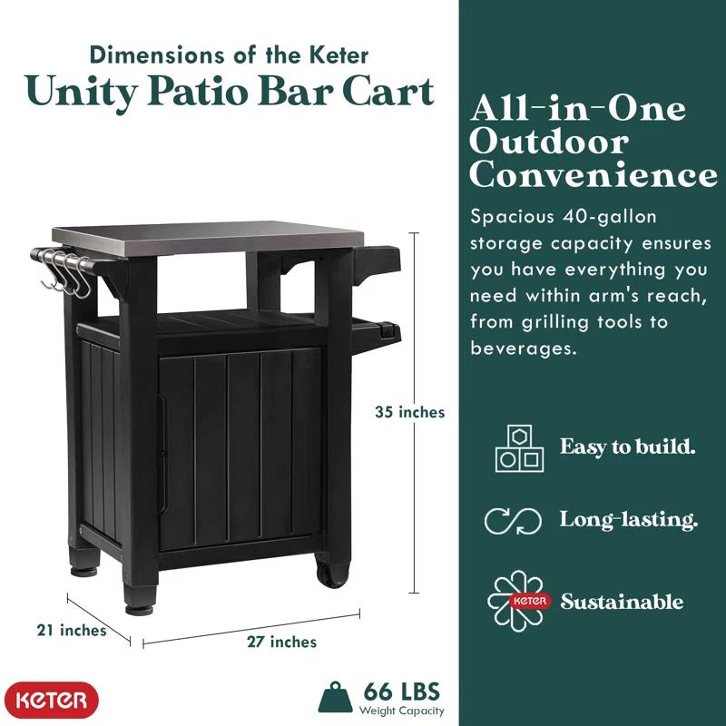Keter Keter Brightwood 120 Gallon Large Durable Outdoor Storage and Weather Resistant Resin Deck Box
