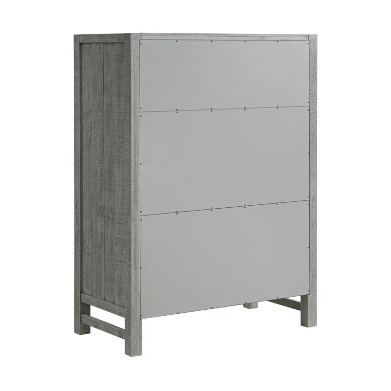 Alaterre Arden 36" W Bohemian Style Rectangular Chest With 5 Drawers, With Hidden Fasteners