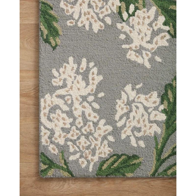 Rifle Paper Co. x Loloi Rifle Paper Co. x Loloi Joie JOI-04 Hydrangea Gray Rug