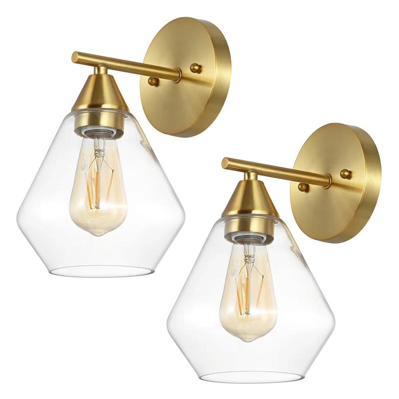 Mercer41 Hendrica Iron Flush Mounted Sconce (Set of 2)