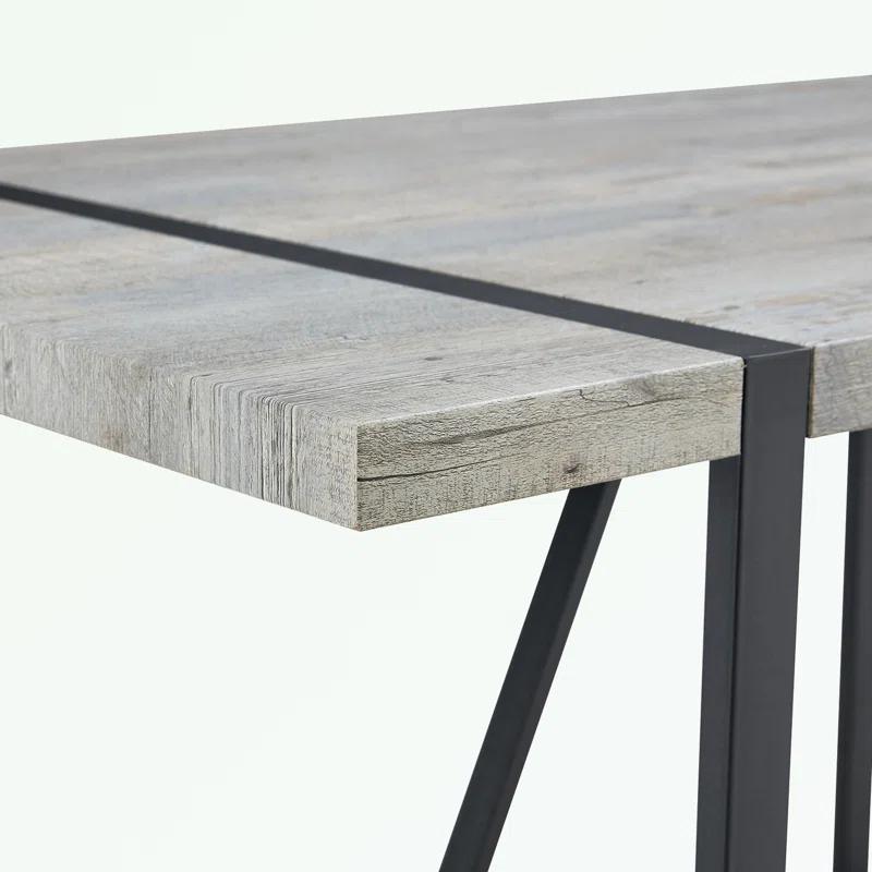 Rectangular Dining Table with MDF tabletop and metal legs