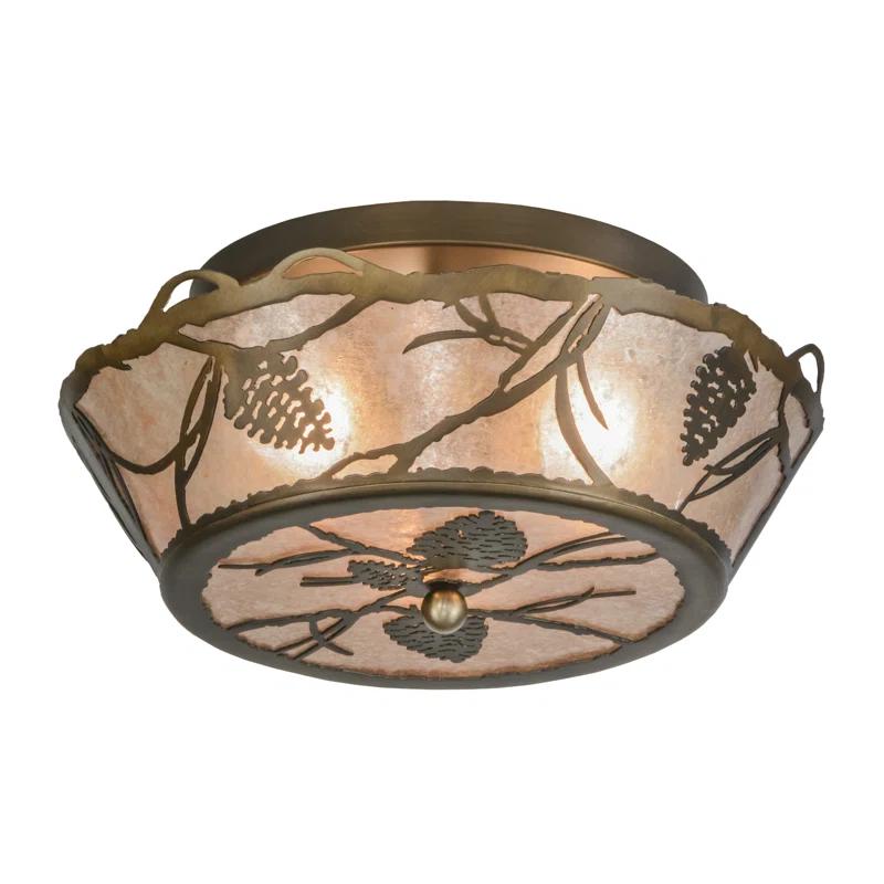 Meyda Lighting Mica Semi Flush Mount