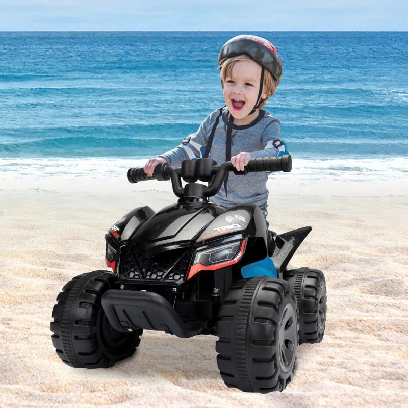 TOBBI_TOYS 6V ATV Battery Powered ride on Car  With Bluetooth, Music, Lights, Simple Operation for Toddlers