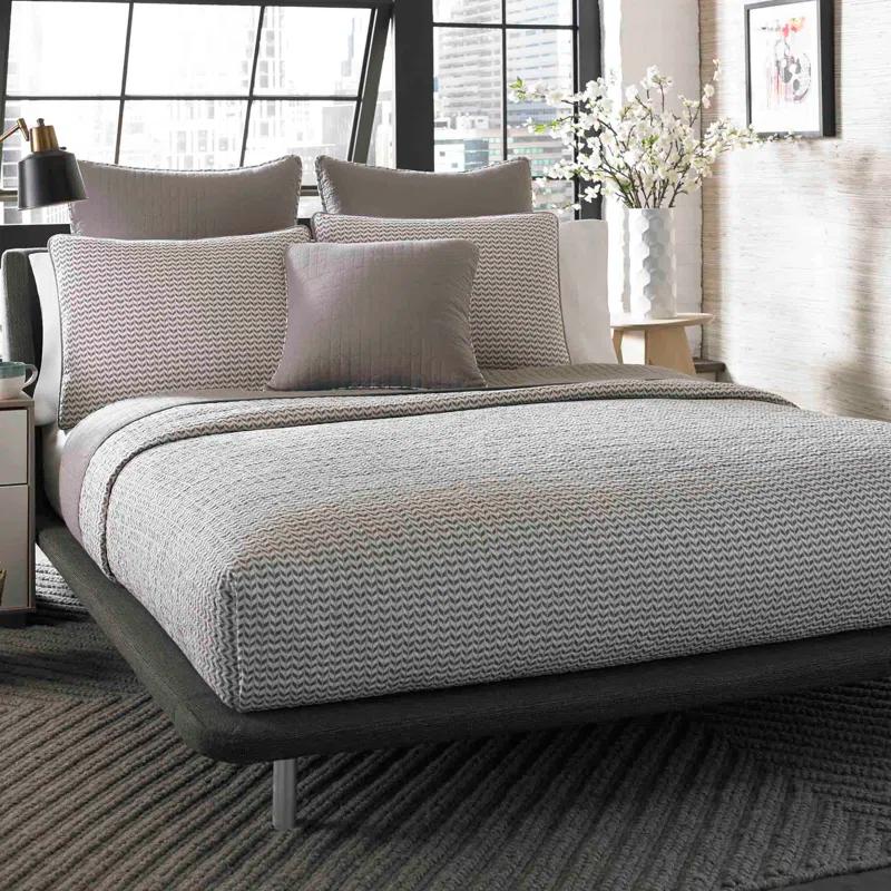 City Scene 3-Piece Langdon Quilt Set in Mink