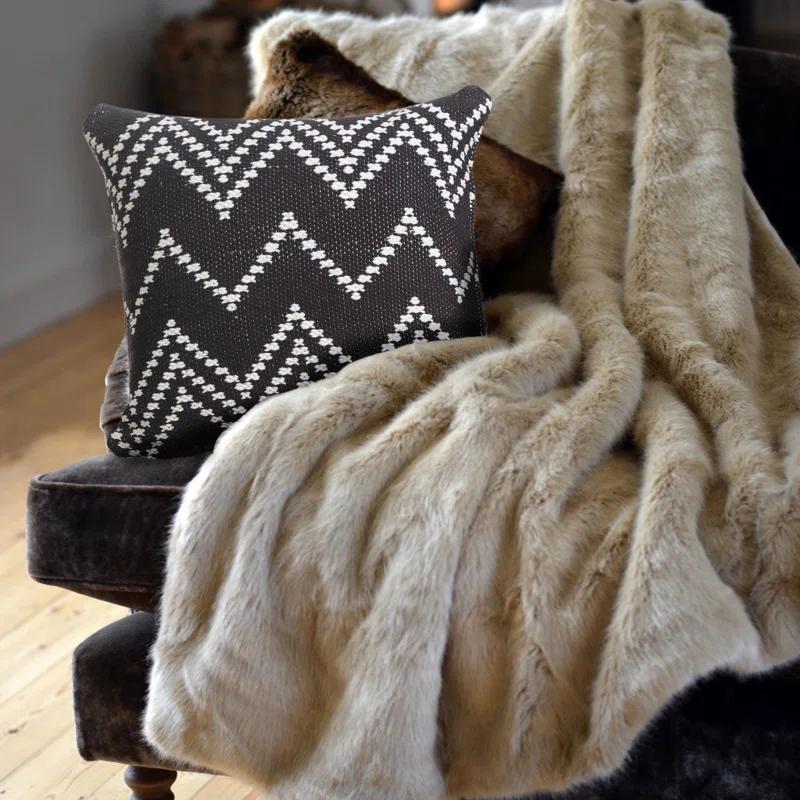 Evette Rios Textured Cotton Throw Pillow