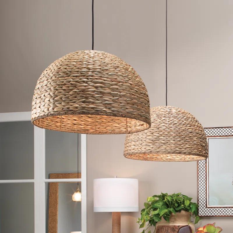 Shoreline Single Light Seagrass Pendant