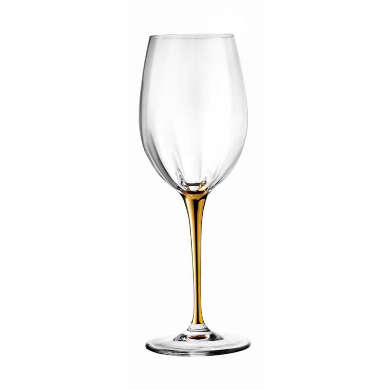 Majestic Crystal 14oz. Crystal White Wine Glass Set (Set of 6)