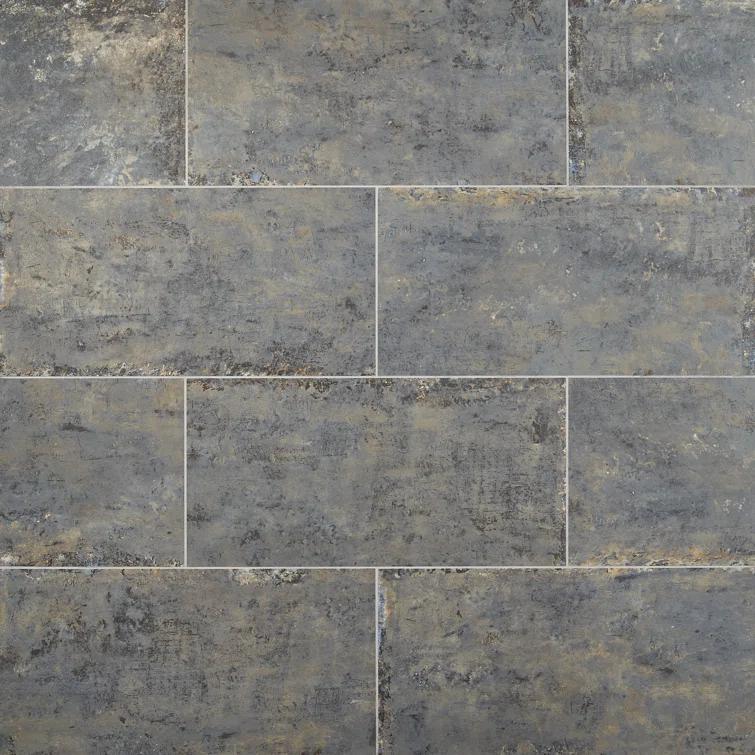 Bond Tile Mantis 11.81 in. x 23.62 in. Matte Porcelain Concrete Look Floor and Wall Tile (13.55 Sq. Ft./Case)