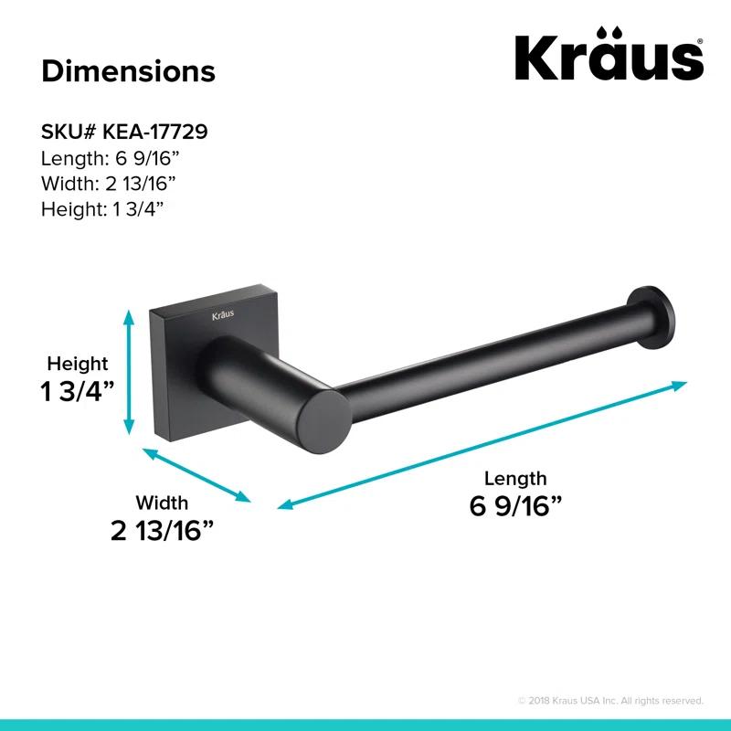 Kraus KEA-17729MB Ventus Bathroom Wall Mount Toilet Paper Holder