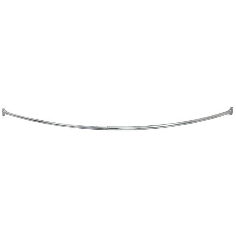 Design House  63" Adjustable Curved Fixed Shower Curtain Rod
