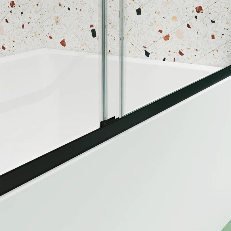 Bathtub Bypass Shower Door, Sliding Door, With 1/4" Tempered Glass