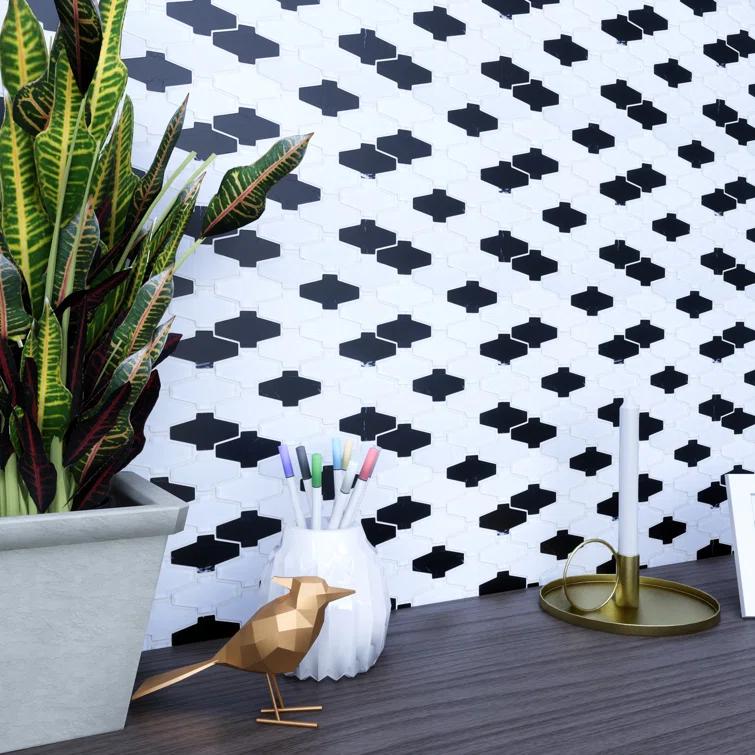 Supreme Tile Crossroads 10.25'' W X 10.75'' Natural Stone/Glass Random Wall Tile