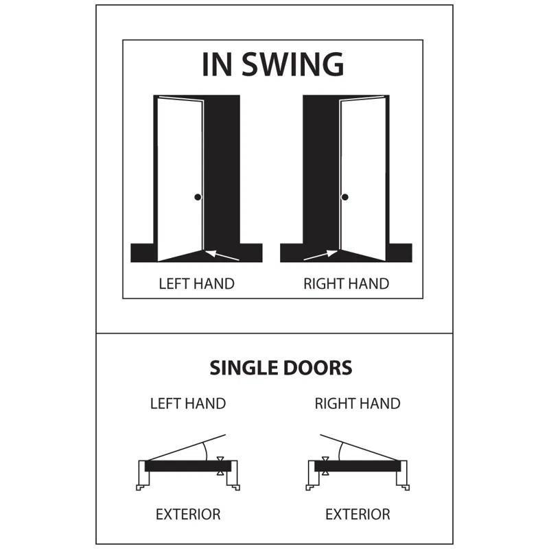 Trimlite Primed 2 Panel Interior Shaker Door Prehung with 4-9/16" Jambs