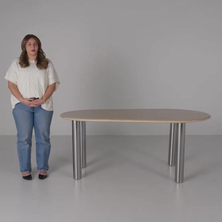 Astyn 73.5" Marble Iron Dining Table