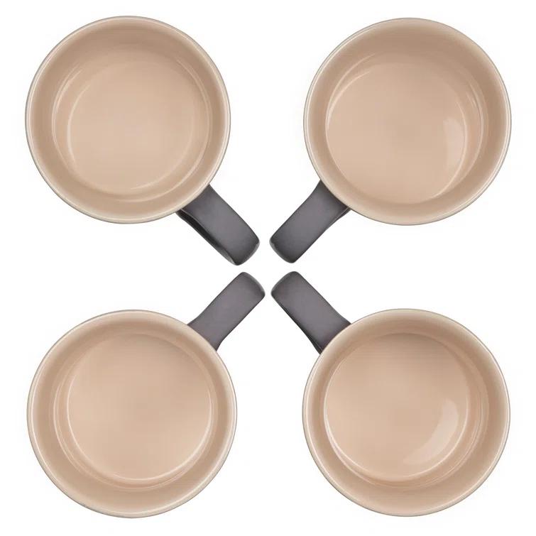 Le Creuset ® 14-oz. Oyster Grey Mugs, Set of 4