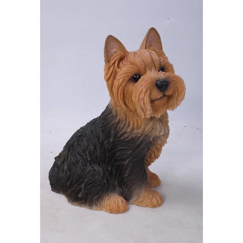 Hi-Line Gift Ltd. Sitting Yorkshire Terrier Dog Statue
