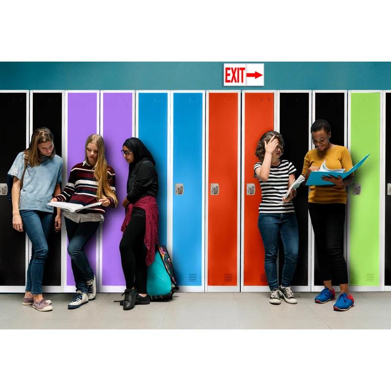 AdirOffice 12'' Wide Steel 1-Tier School and Gym Locker