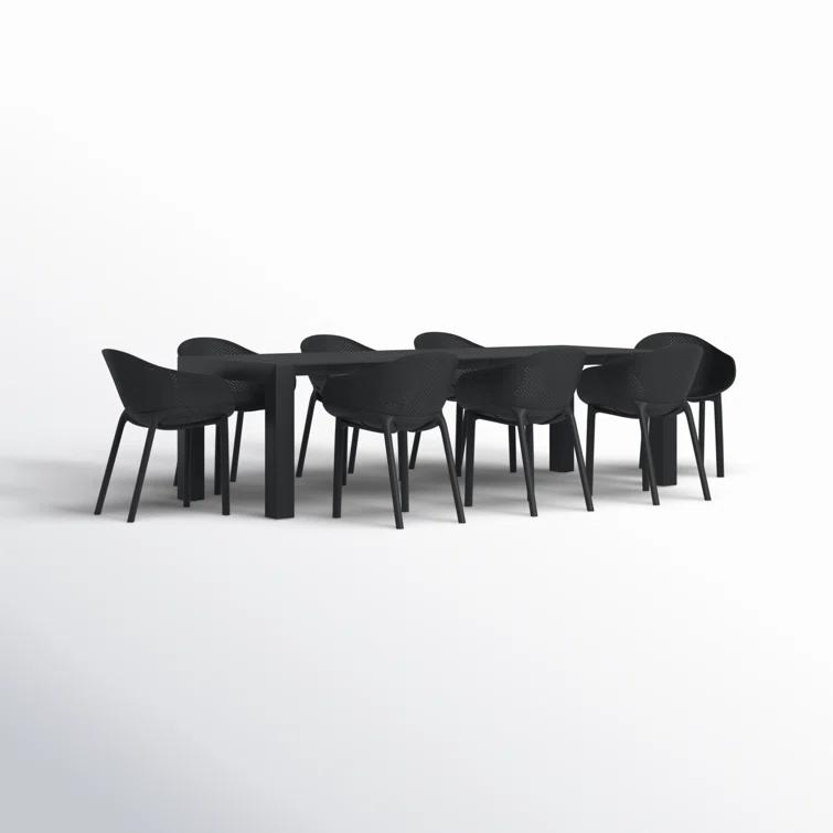 Farrah 102'' Rectangular 8 - Person Outdoor Dining Set