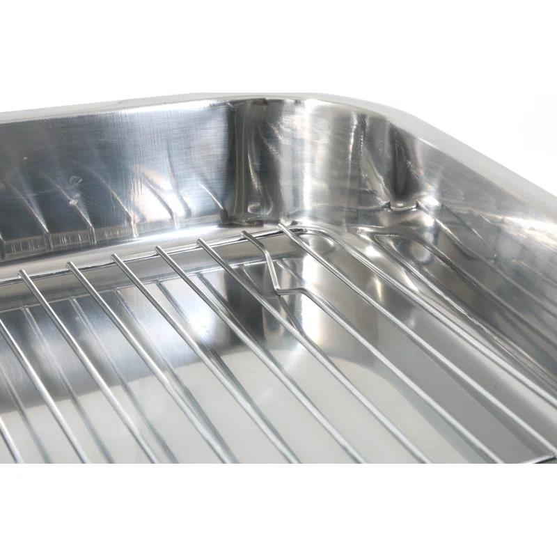 Cook Pro Cook Pro All-In-One 9.5'' Stainless Steel Roasting Pan with Rack