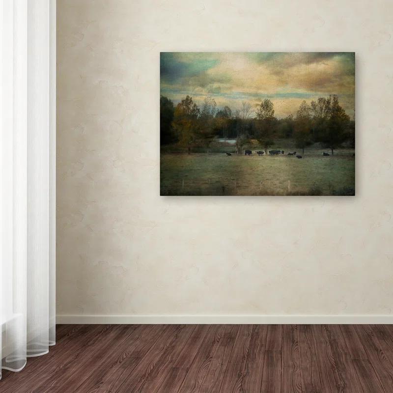 Trademark Fine Art Jai Johnson " Sunrise On The Farm " by Jai Johnson