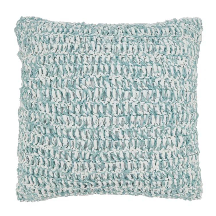 Saro Raffia Collection Indoor/Outdoor Throw Pillow