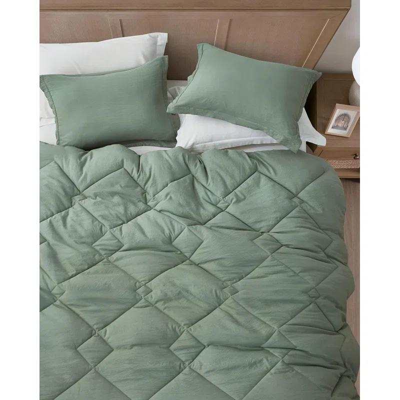 Chezmoi Collection Logan Solid Comforter Set