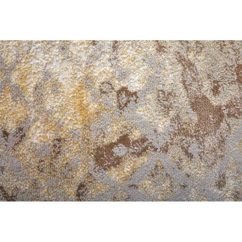 Room Envy Vanhorn Modern Watercolor, Brown/Tan/Ivory