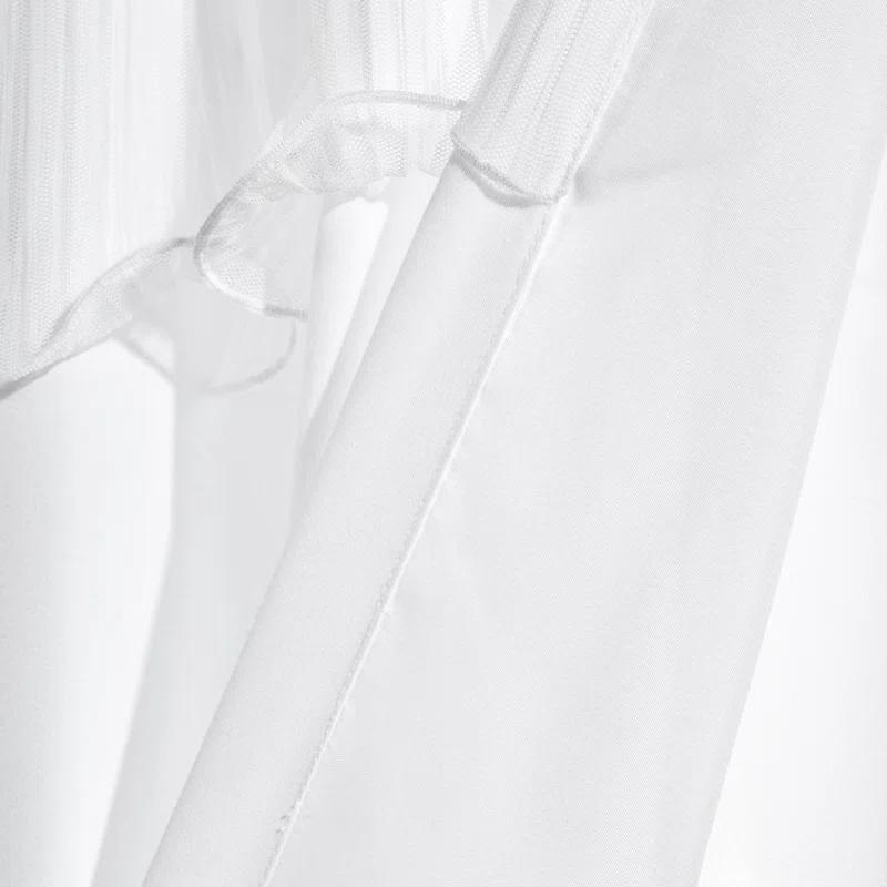 Lush Decor Avery Polyester Semi Sheer Curtain Pair (Set of 2)