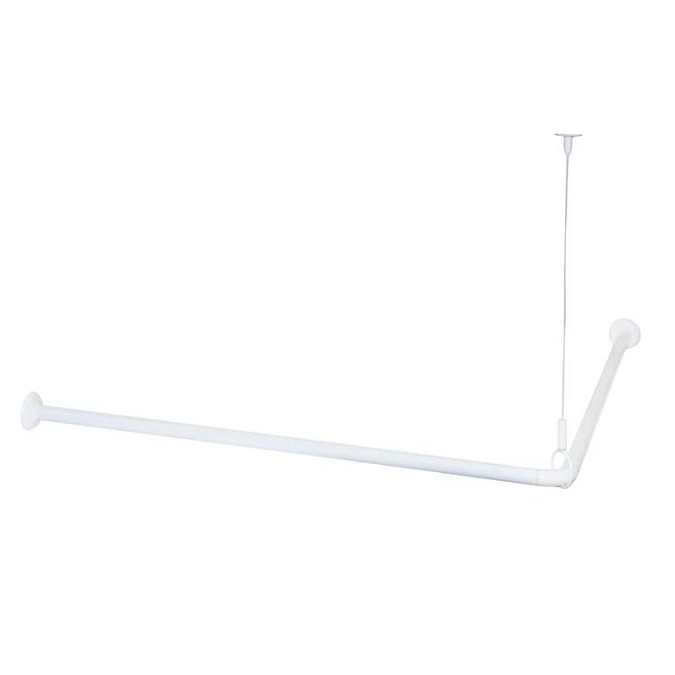 Kenney Twist & Fit 36" x 36" Fixed Corner Shower Curtain Rod