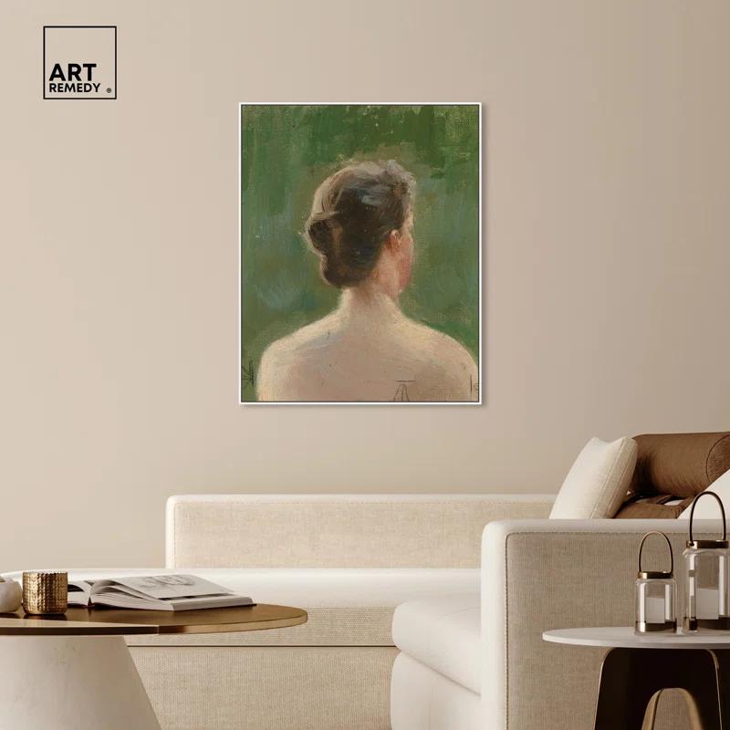 Art Remedy Head Study Canvas Vintage Classic Portrait by Art Remedy