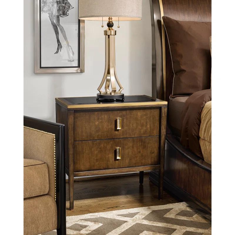 Maitland-Smith Sovereign 28'' W Solid Wood Nightstand