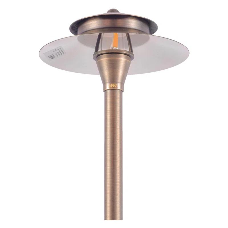 ABBA Lighting USA PLB04 LED Low Voltage Hardwired Brass Pathway Light
