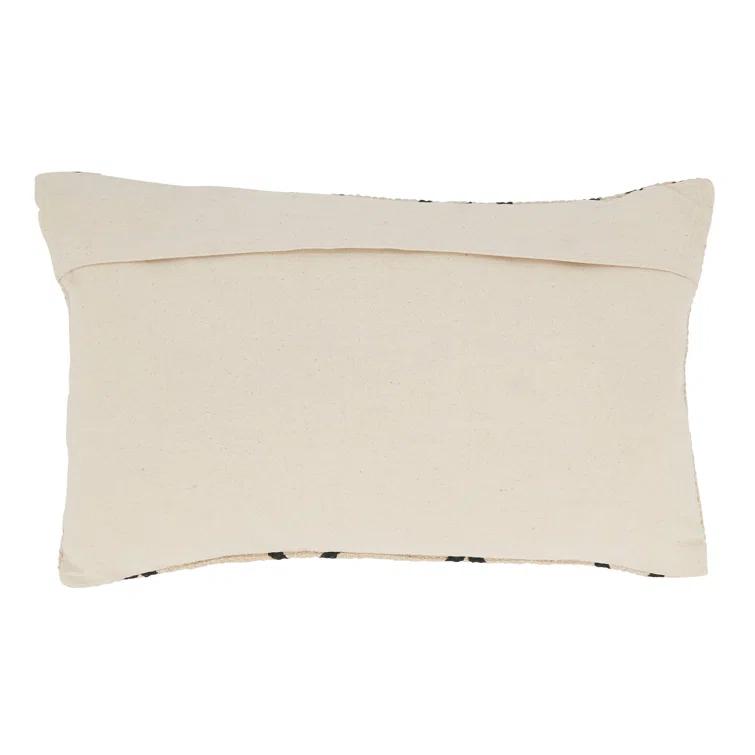Saro Adah Collection Geometric Cotton Throw Pillow