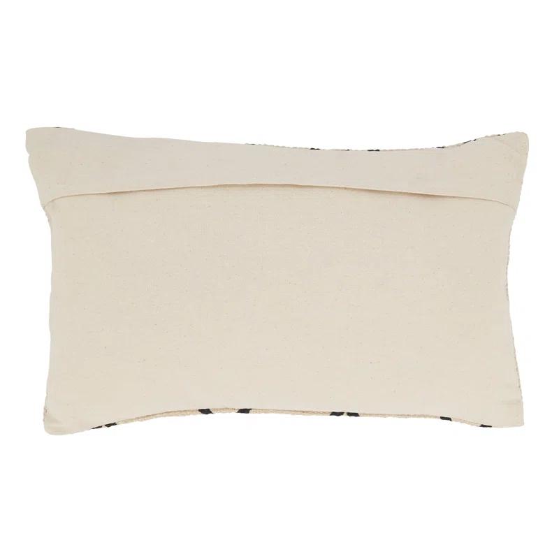 Saro Adah Collection Geometric Cotton Throw Pillow