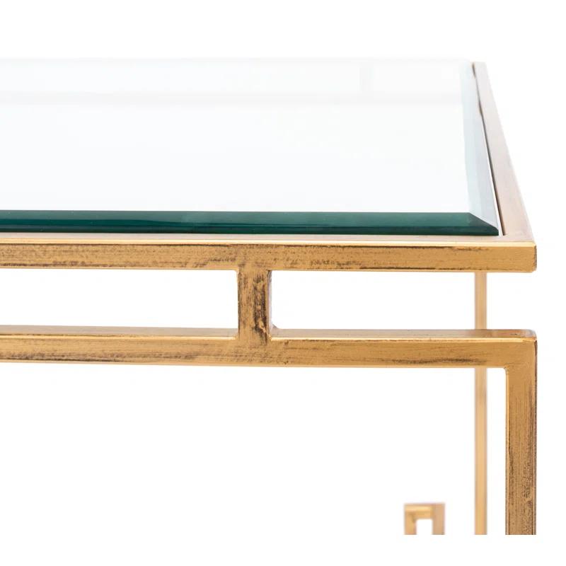 Sarreid Ltd Parallel Sled Glass Top Coffee Table