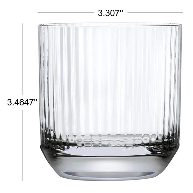 Big Top 4 - Piece Crystal Whiskey Glass Set (Set of 4)